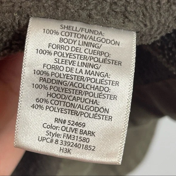 Faded Glory Mens Coat With Hoodie Size XLarge Hunter Green - Picture 12 of 12